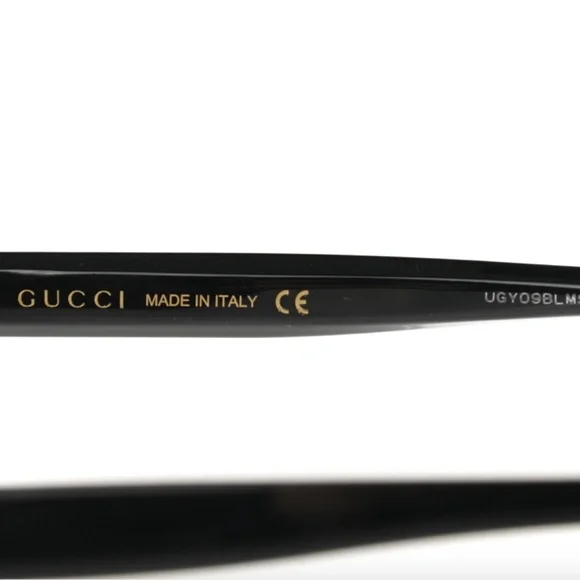 Gucci Women Polished Black Gray Gradient Sunglasses GG0232SK 001